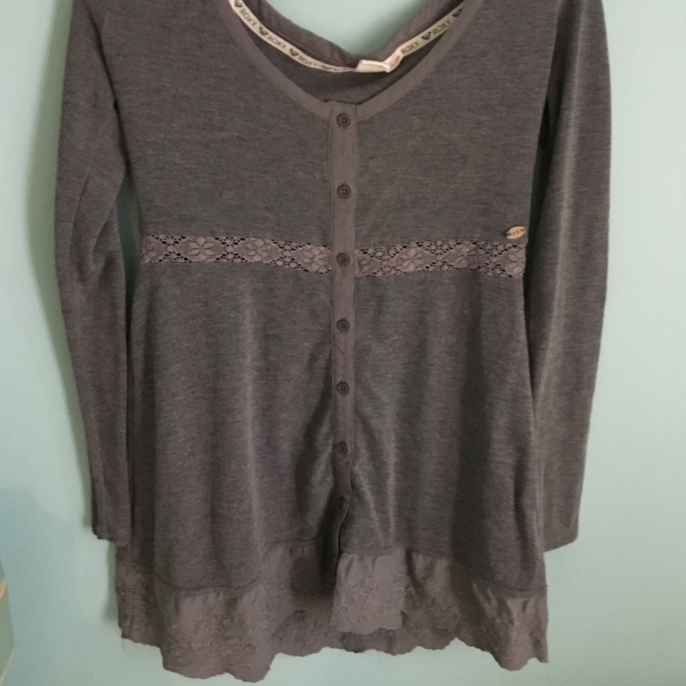 Roxy size small mini dress with crochet